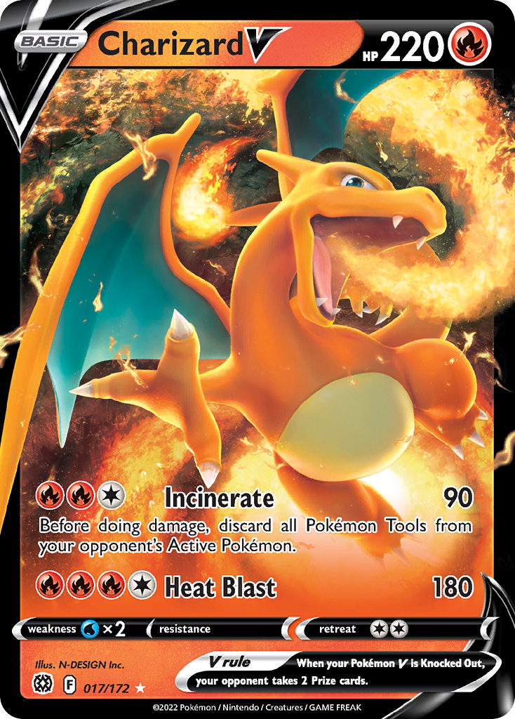 17/172 [BRS] Charizard V - Rare Holo V