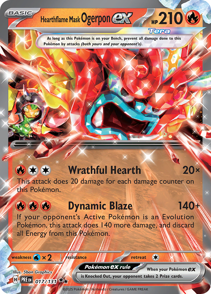 17/131 [PRE] Hearthflame Mask Ogerpon ex - Double Rare