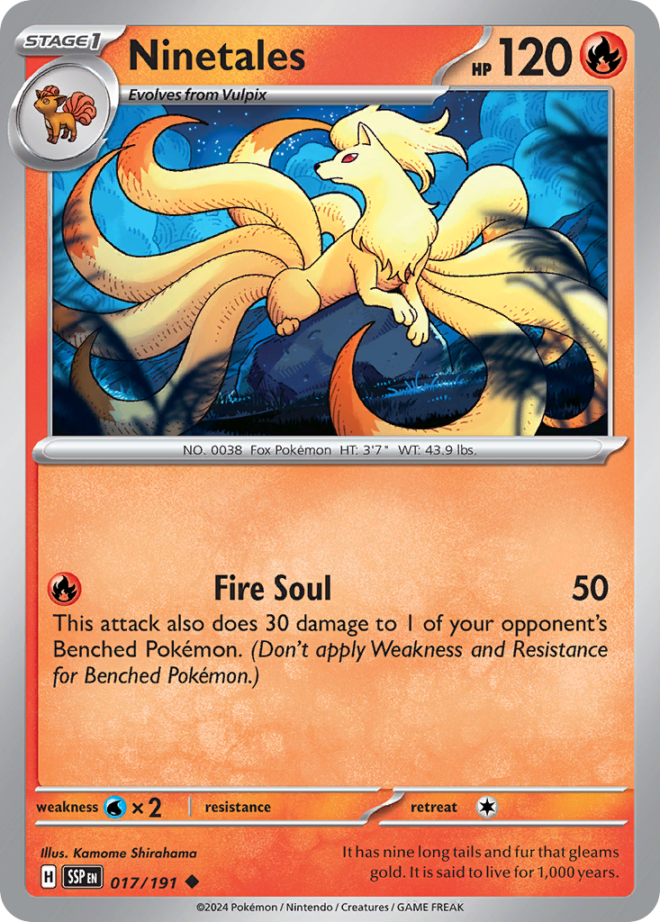 17/191 [SSP] Ninetales - Uncommon