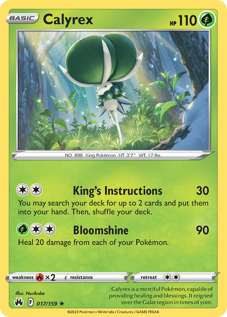 17/159 [CRZ] Calyrex - Rare Holo