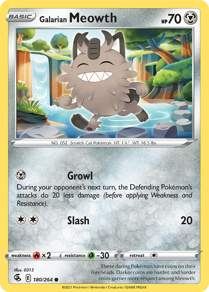 180/264 [FST] Galarian Meowth - Common