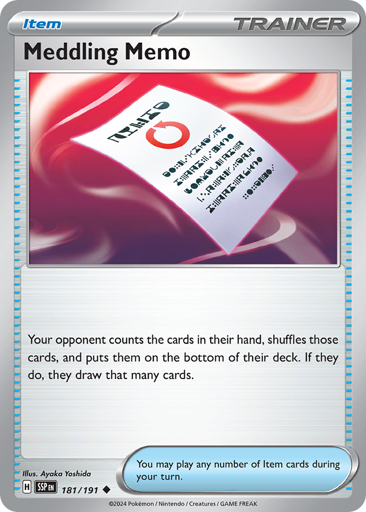 181/191 [SSP] Meddling Memo - Uncommon