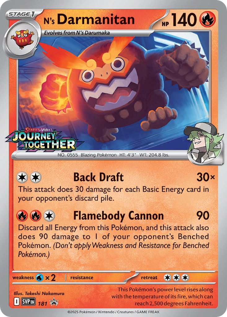 181/215 [SVP] N's Darmanitan - Promo