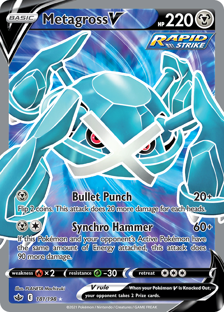 181/198 [CRE] Metagross V - Rare Ultra
