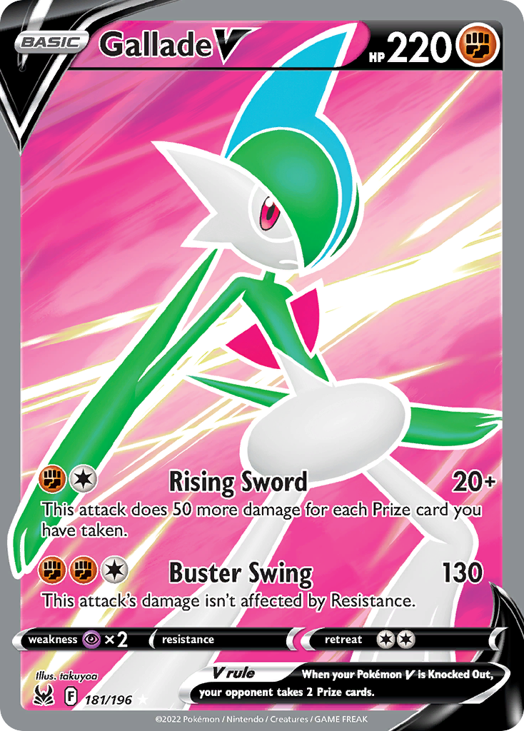 181/196 [LOR] Gallade V - Rare Ultra