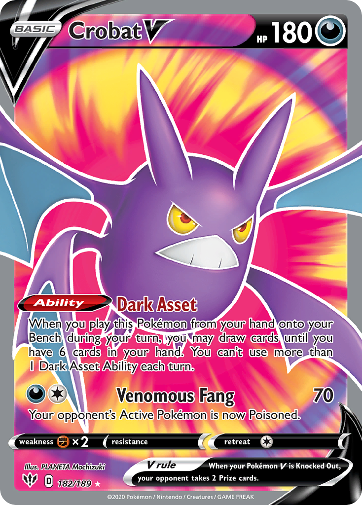 182/189 [DAA] Crobat V - Rare Ultra