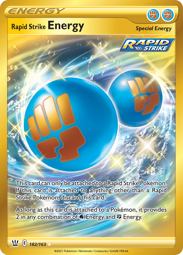 182/163 [BST] Rapid Strike Energy - Rare Secret