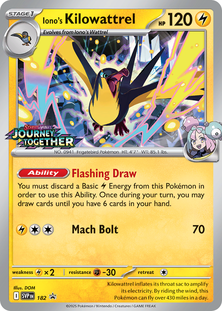 182/215 [SVP] Iono's Kilowattrel - Promo
