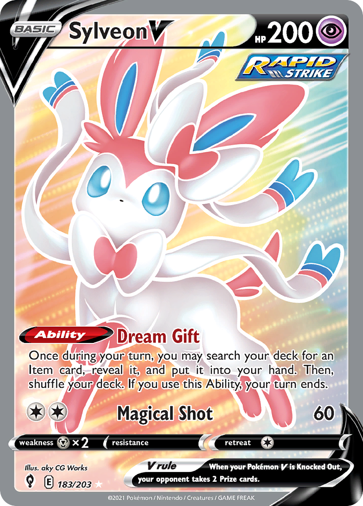 183/203 [EVS] Sylveon V - Rare Ultra