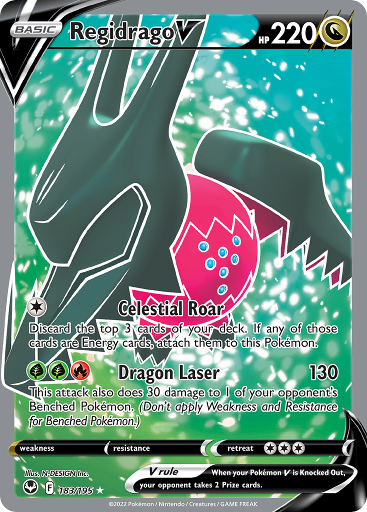 183/195 [SIT] Regidrago V - Rare Ultra