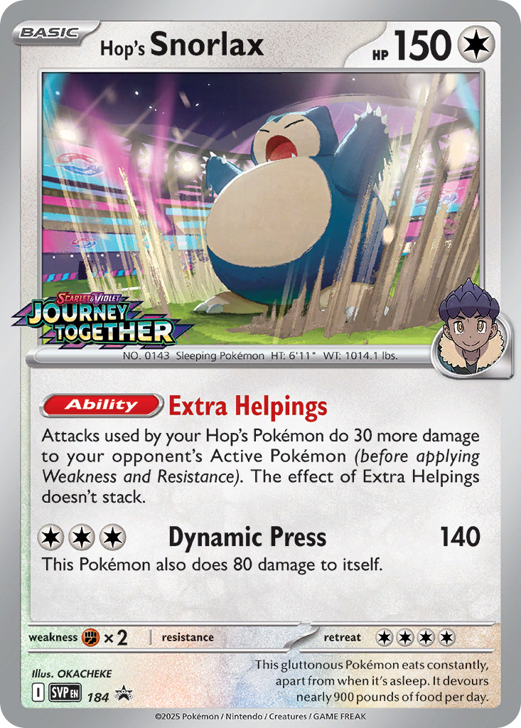 184/215 [SVP] Hop's Snorlax - Promo