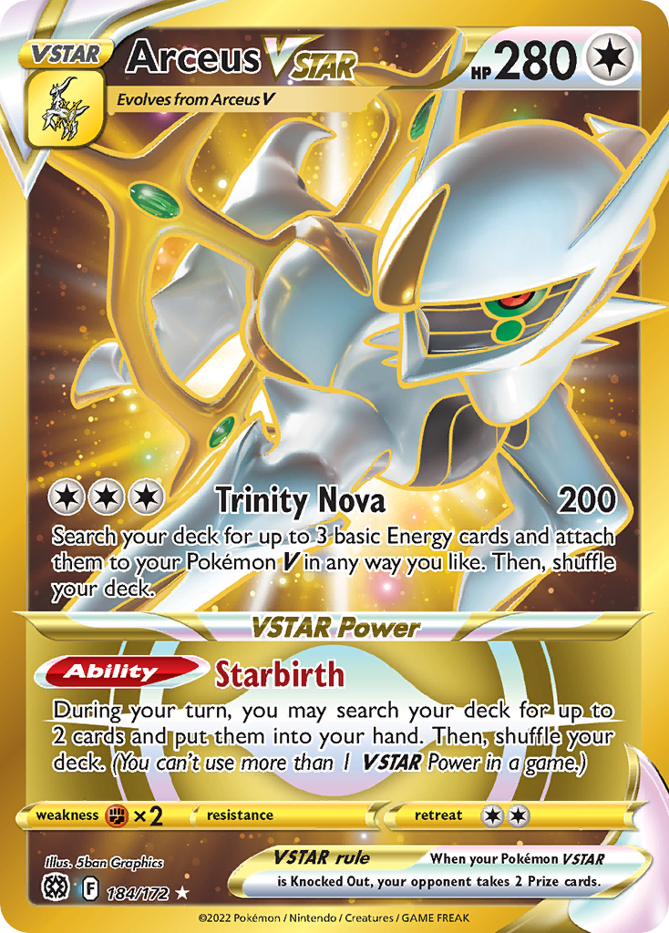 184/172 [BRS] Arceus VSTAR - Rare Secret