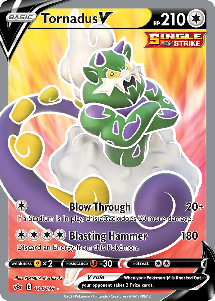 184/198 [CRE] Tornadus V - Rare Ultra