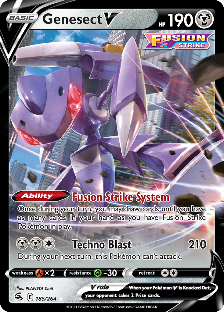 185/264 [FST] Genesect V - Rare Holo V