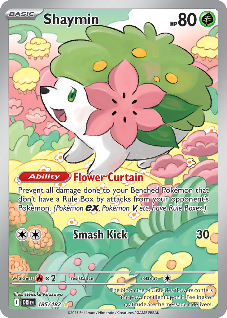185/182 [DRI] Shaymin - Illustration Rare