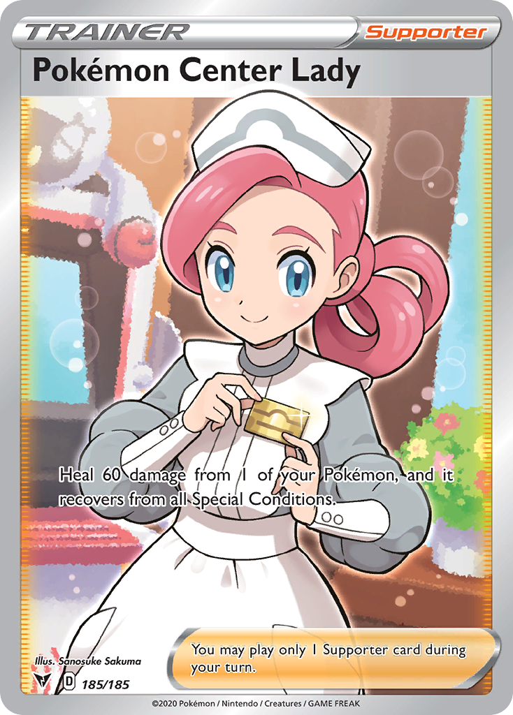 185/185 [VIV] Pokémon Center Lady - Rare Ultra