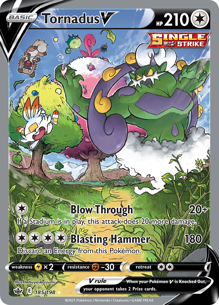 185/198 [CRE] Tornadus V - Rare Ultra