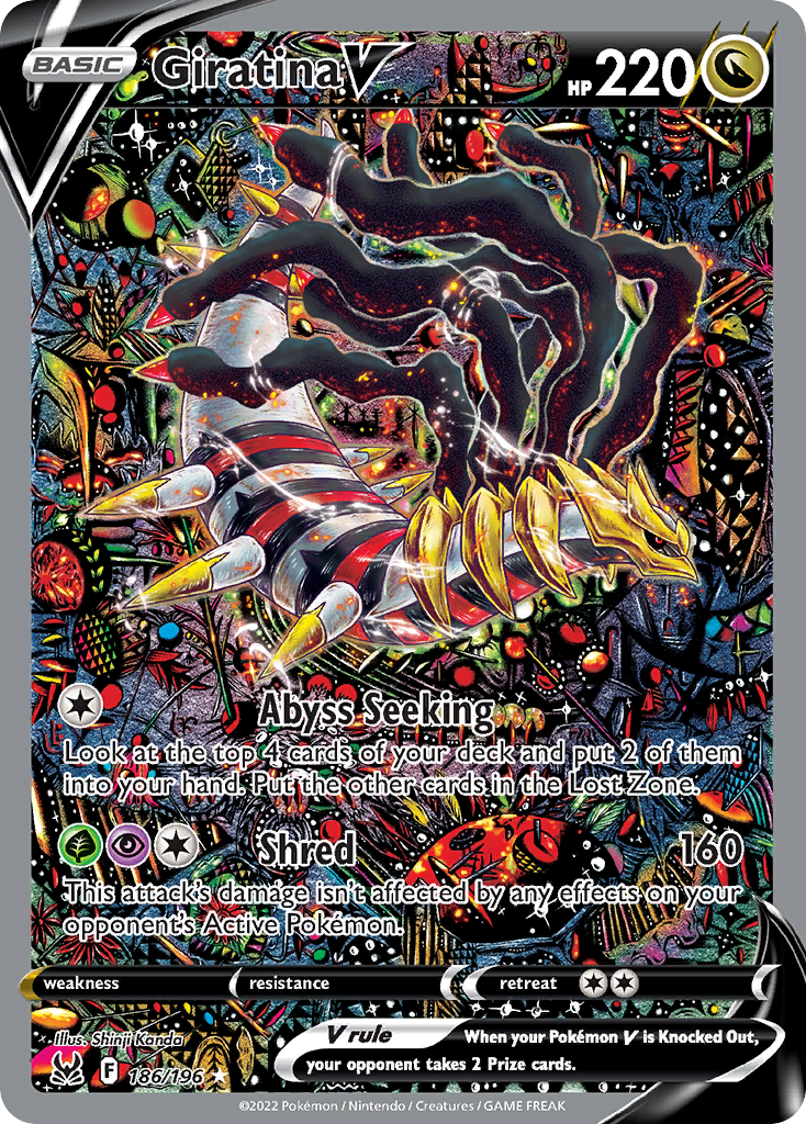 186/196 [LOR] Giratina V - Rare Ultra