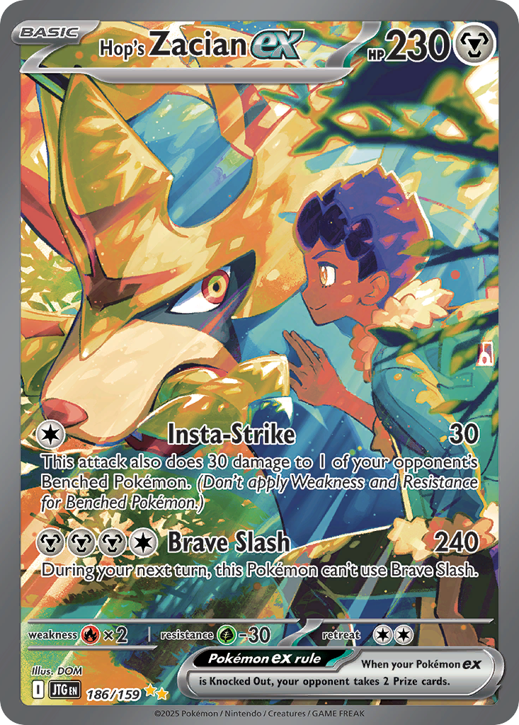 186/159 [JTG] Hop's Zacian ex - Special Illustration Rare