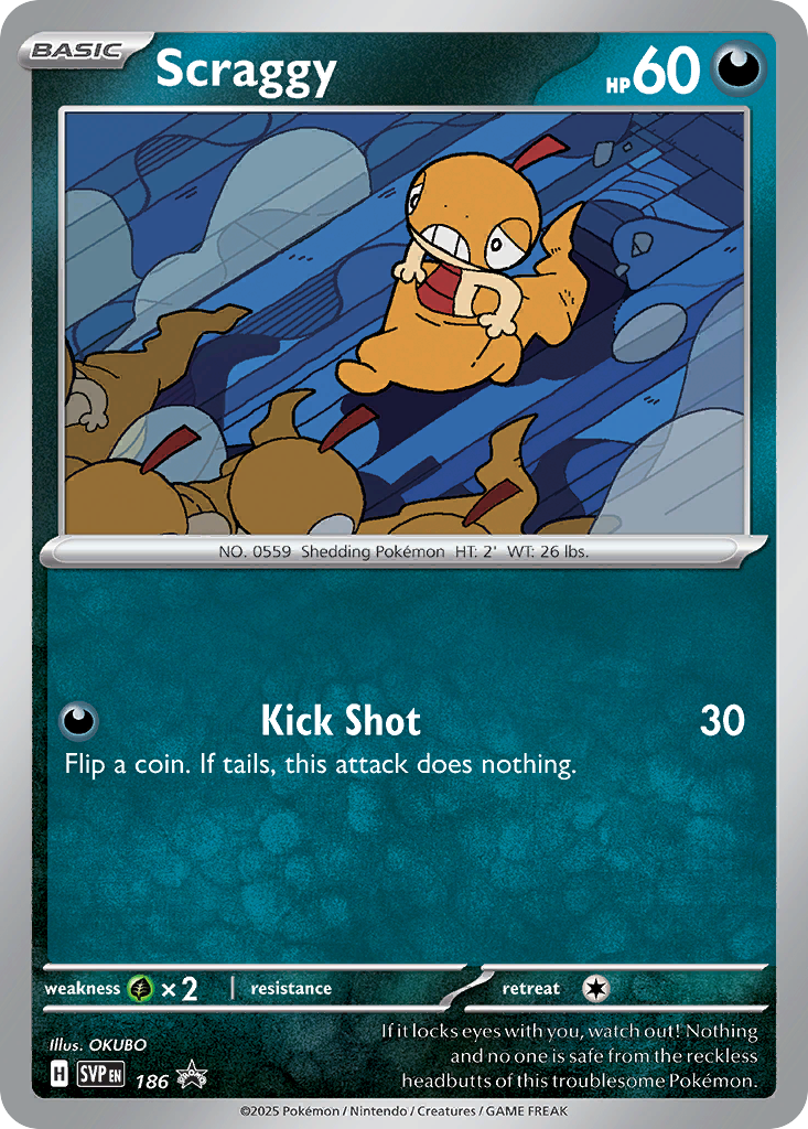 186/215 [SVP] Scraggy - Promo