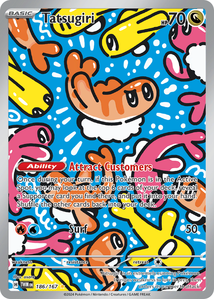 186/167 [TWM] Tatsugiri - Illustration Rare