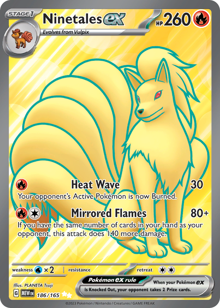 186/165 [SV3PT5] Ninetales ex - Ultra Rare