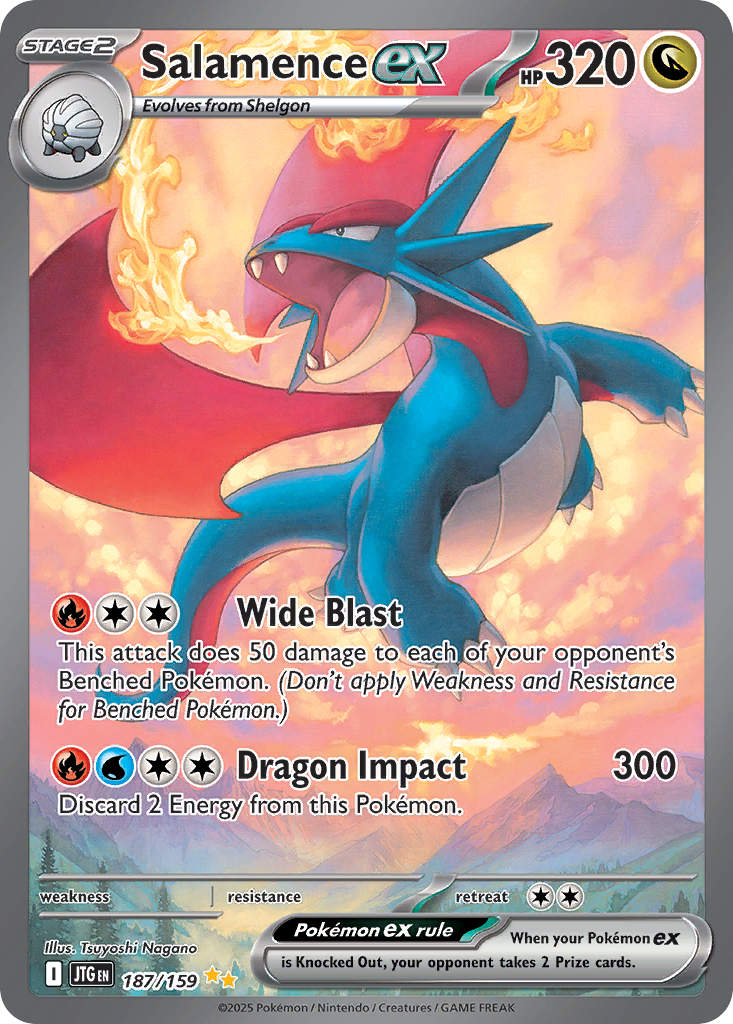 187/159 [JTG] Salamence ex - Special Illustration Rare