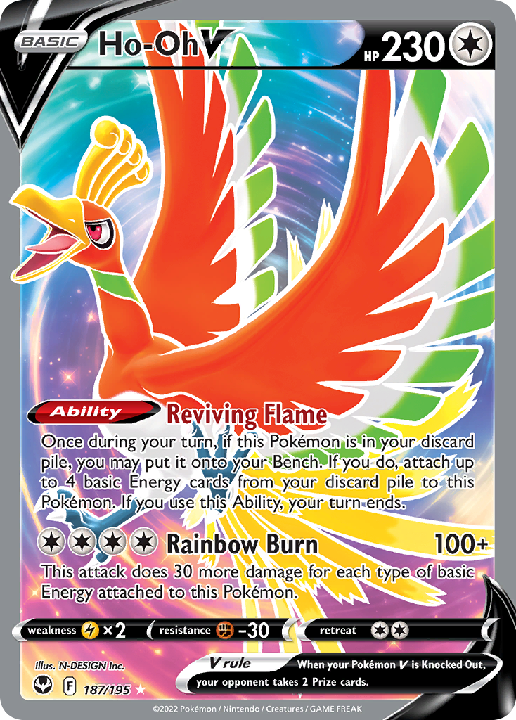 187/195 [SIT] Ho-Oh V - Rare Ultra
