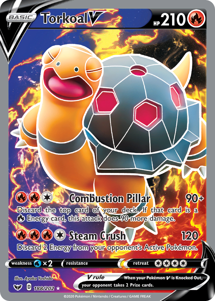 188/202 [SSH] Torkoal V - Rare Ultra