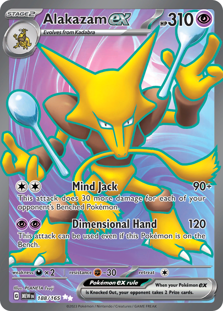 188/165 [SV3PT5] Alakazam ex - Ultra Rare