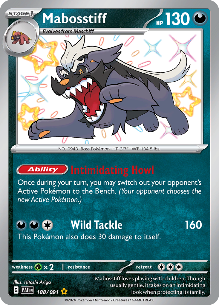 188/91 [SV4PT5] Mabosstiff - Shiny Rare