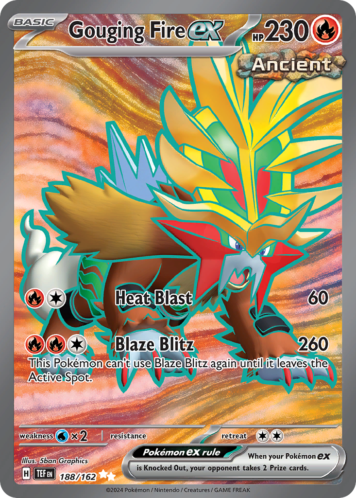 188/162 [TEF] Gouging Fire ex - Ultra Rare
