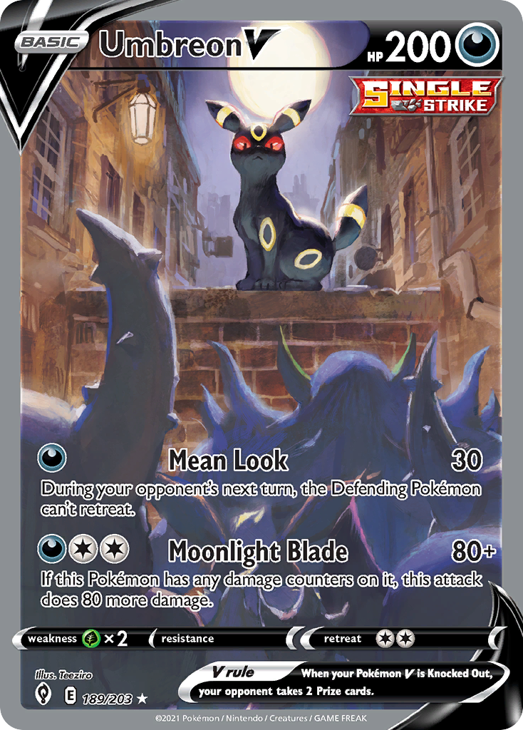 189/203 [EVS] Umbreon V - Rare Ultra