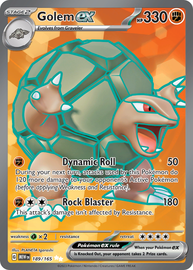 189/165 [SV3PT5] Golem ex - Ultra Rare