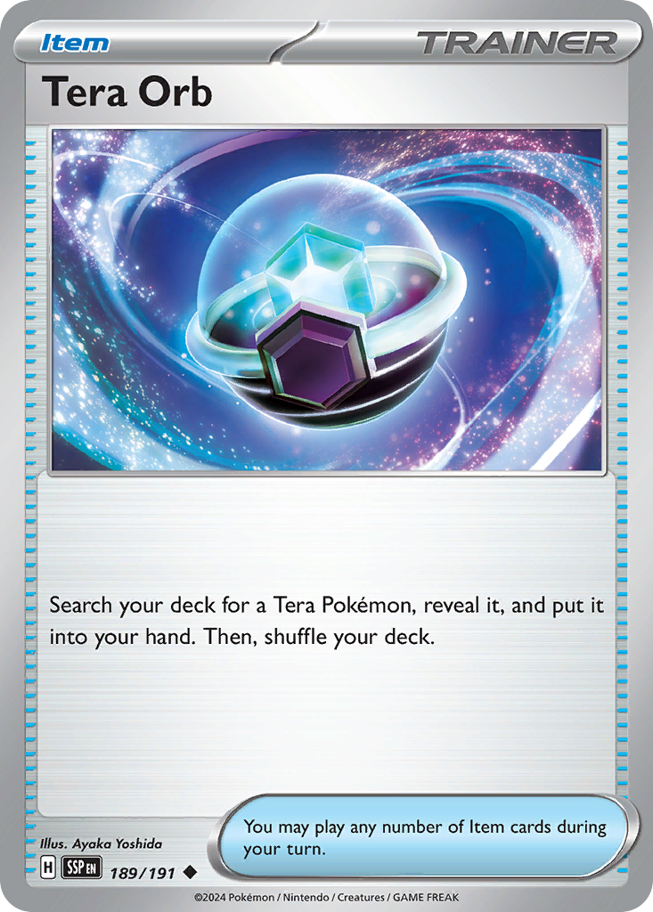 189/191 [SSP] Tera Orb - Uncommon