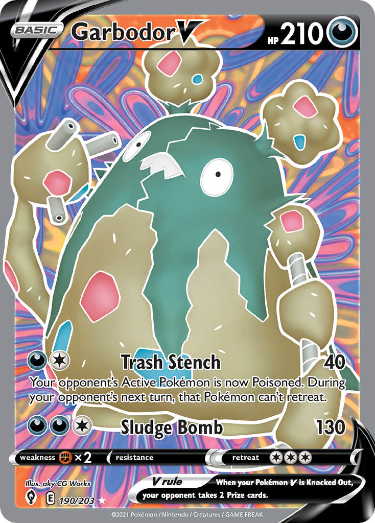 190/203 [EVS] Garbodor V - Rare Ultra