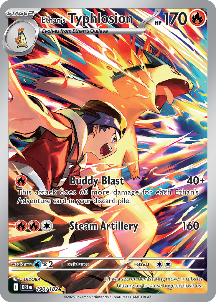 190/182 [DRI] Ethan's Typhlosion - Illustration Rare