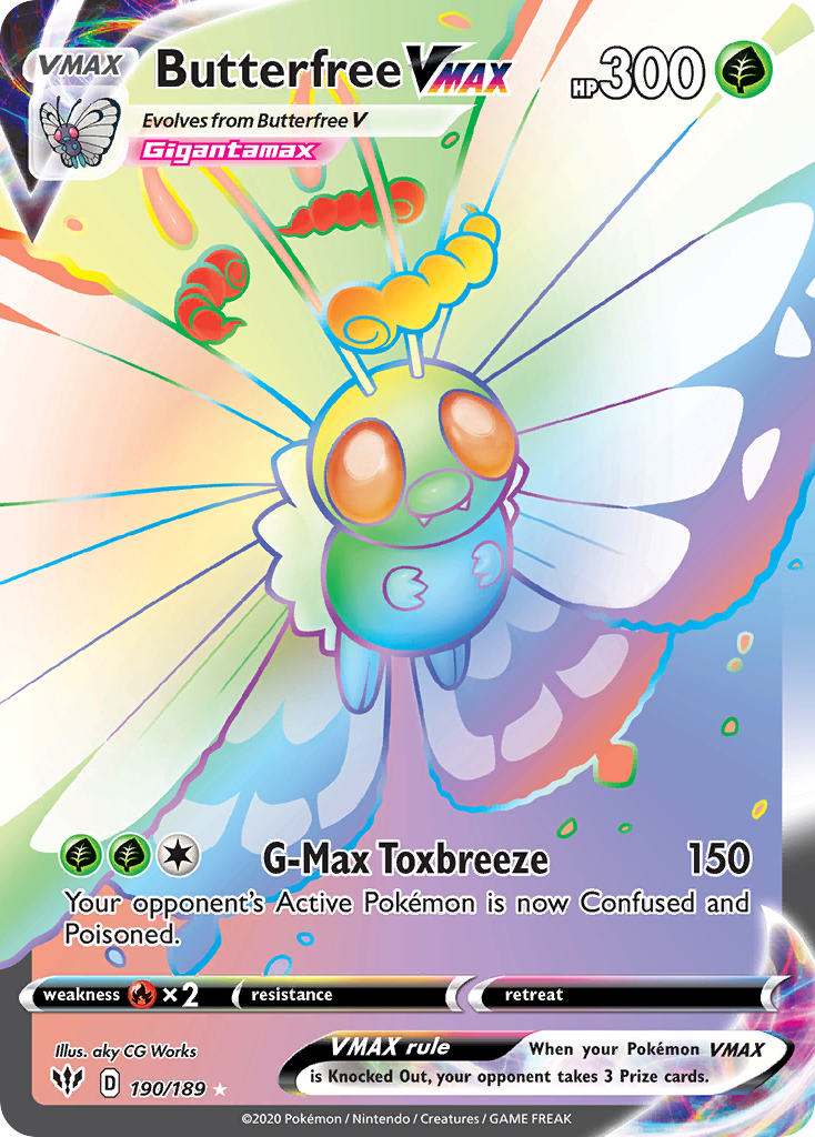 190/189 [DAA] Butterfree VMAX - Rare Rainbow