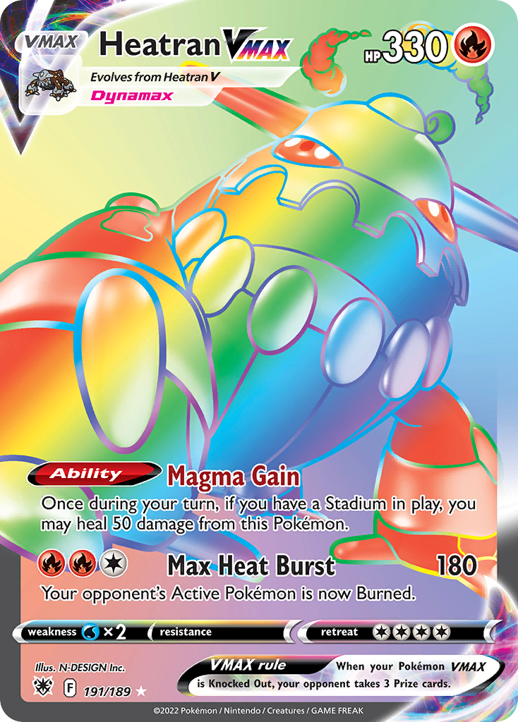 191/189 [ASR] Heatran VMAX - Rare Rainbow