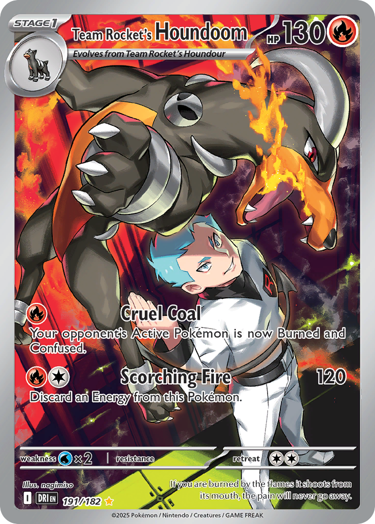 191/182 [DRI] Team Rocket's Houndoom - Illustration Rare