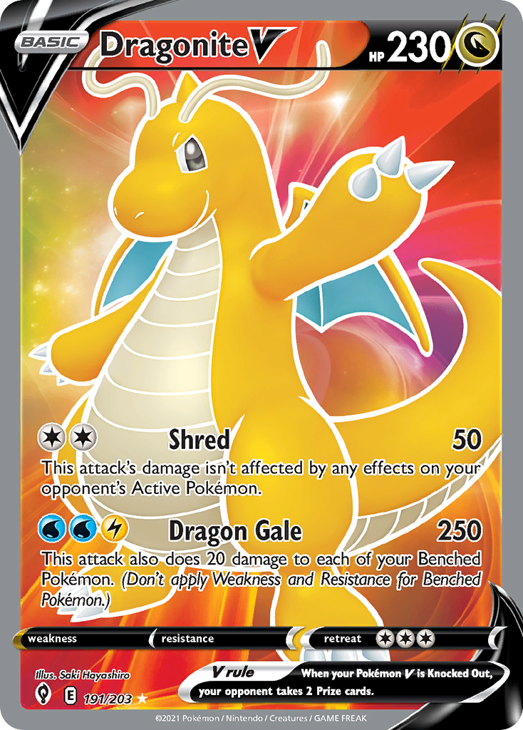 191/203 [EVS] Dragonite V - Rare Ultra