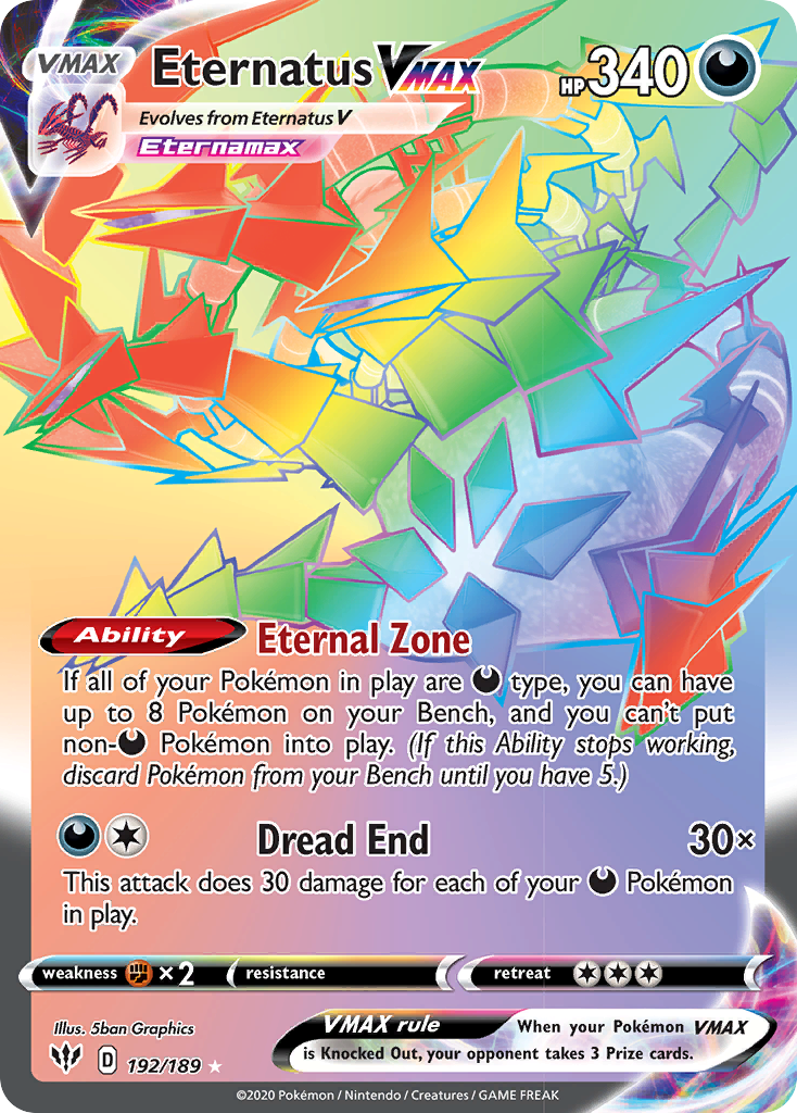192/189 [DAA] Eternatus VMAX - Rare Rainbow