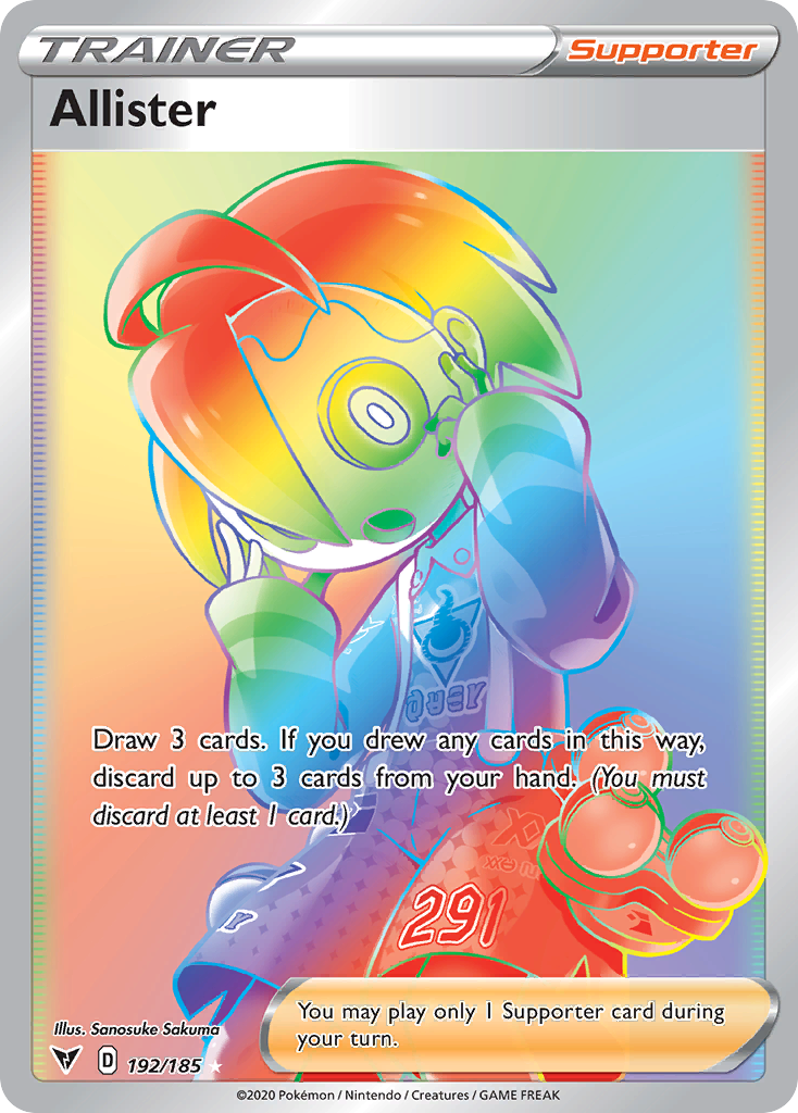 192/185 [VIV] Allister - Rare Rainbow