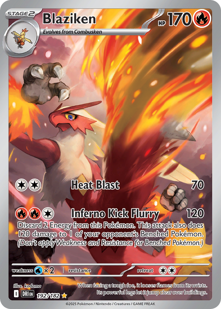 192/182 [DRI] Blaziken - Illustration Rare