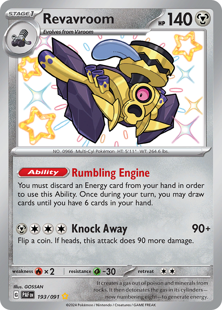 193/91 [SV4PT5] Revavroom - Shiny Rare