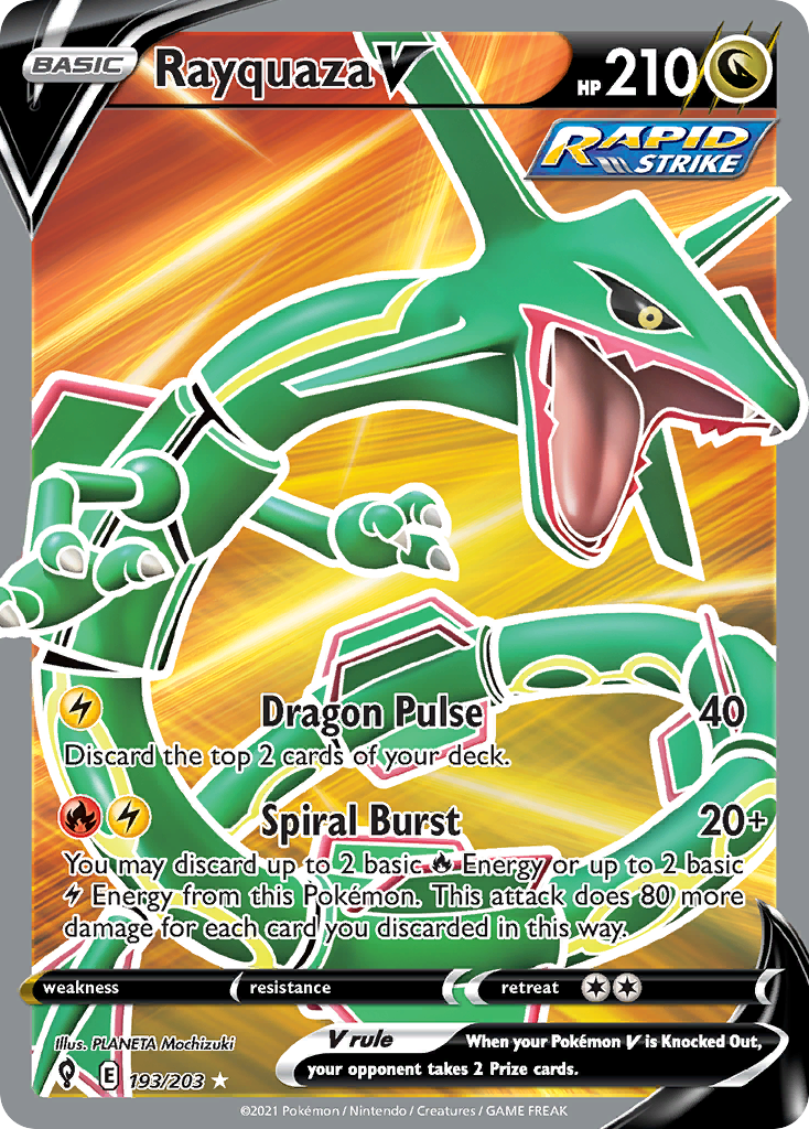 193/203 [EVS] Rayquaza V - Rare Ultra