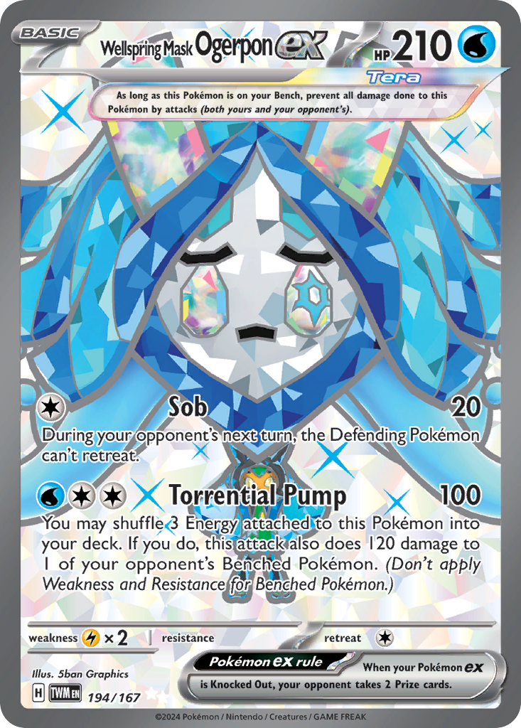 194/167 [TWM] Wellspring Mask Ogerpon ex - Ultra Rare