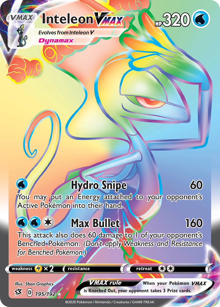 195/192 [RCL] Inteleon VMAX - Rare Rainbow