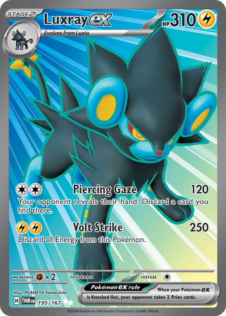 195/167 [TWM] Luxray ex - Ultra Rare