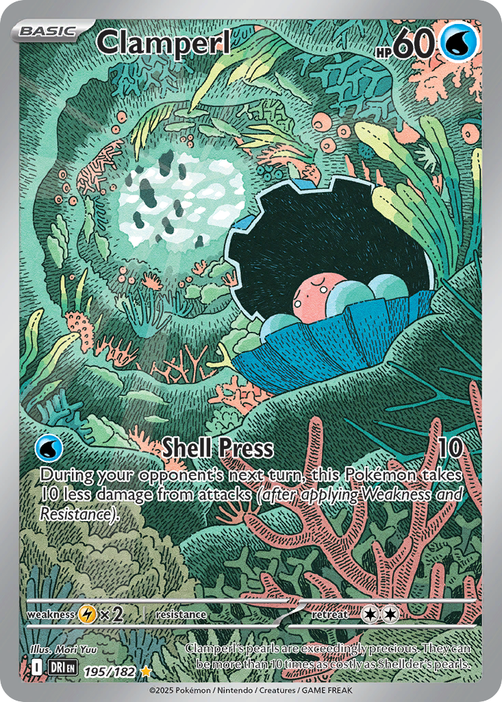 195/182 [DRI] Clamperl - Illustration Rare